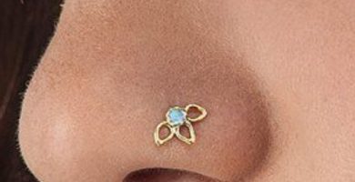 piercing nostril mujer lóbulo nariz izquierdo